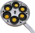 Egg Poacher Pan – Stainless Steel 6-Cup Poached Egg Cooker with Glass Lid