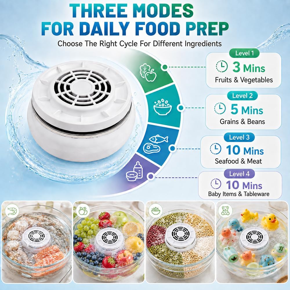 Fruit and Vegetable Washing Machine with Electrolysis Technology