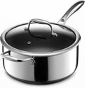 Hybrid Nonstick 4.7-Litre Saucepan with Tempered Glass Lid, Stay-Cool Handle