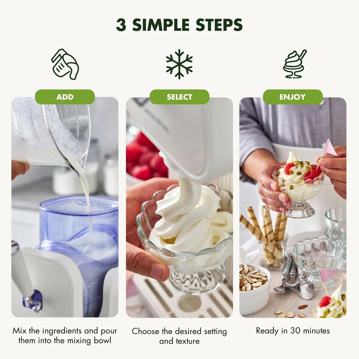 GreenPan Frost Soft Serve Ice Cream and Slushie Maker