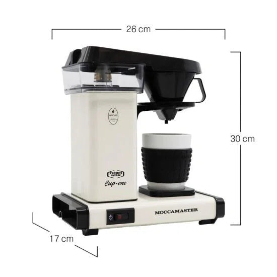 Moccamaster Cup-one Filter Coffee Machine, 0.33L - Matt Black